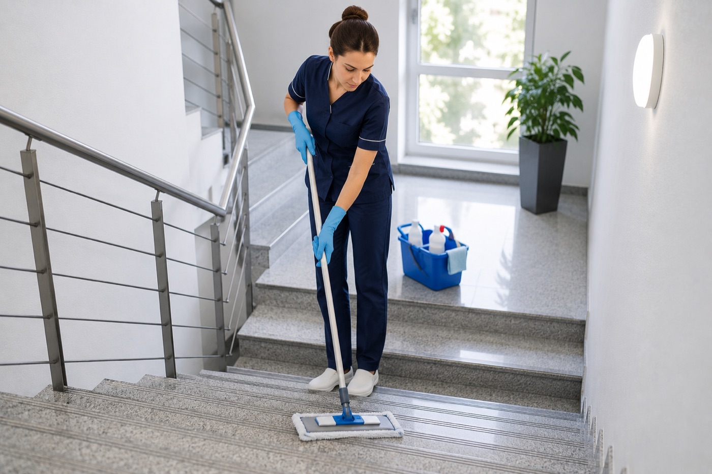Treppenhausreinigung für Hausverwaltungen